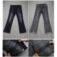 China Cotton Power Stretch Dark Black Jeans Denim Fabric For Skinny Leggings Women Men factory