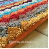 China Hot sales colorful stripe microfiber doormat, Kitchen mat, bath mat factory