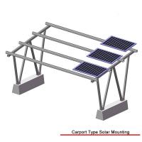 Quality Metal Galvanized Solar Power Parking Lot , Flexible 1-20kw Solar Panel Parking for sale