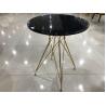 China 76cm Rebar Wrought Iron Marble Coffee Table factory