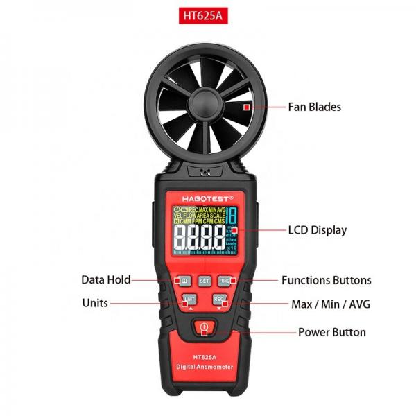Quality HT625A Handheld Digital Anemometer for sale