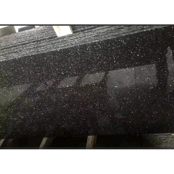 Quality Weather Proof Black Galaxy Granite Floor Tiles Granite Garden Tiles Easy To Clean for sale