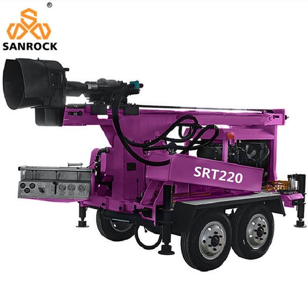 Quality 200m Deep Water Well Drilling Equipment Small Trailer Mounted Water Well Drill for sale