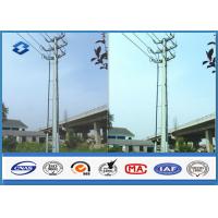 Quality Sub Electric overhead Transmission Electrical Power Pole in Dodecagonal Double Circuits 110KV for sale