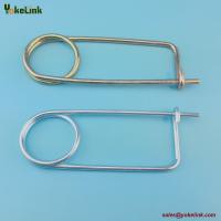 China 3/8&quot; Spring Wire Coiled Tension Safety Pin, Diaper Pin Zinc Finish Safety Pin Wire factory