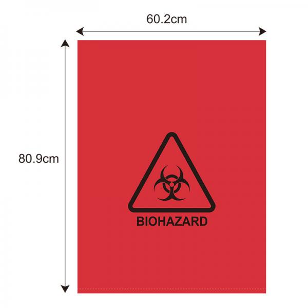 Quality Red Thickness 39 micron Specimen Transport Bags Hospital Biohazard for sale