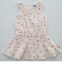 China Girl Woven Cotton Voile Dress Whole Lining Peter Pan Collar factory
