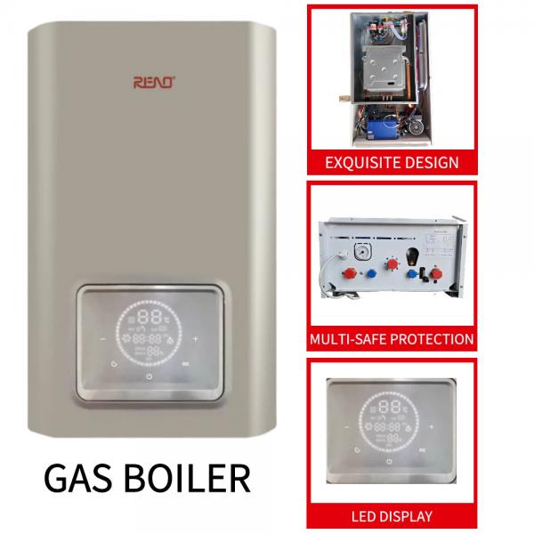 Quality Golden Shell Gas Wall Hung Boiler Imported Cpu Lpg Hot Water Boiler 20KW for sale