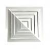 China Four Way Ventilation Aluminum Square Ceiling Diffuser White Air Diffuser factory