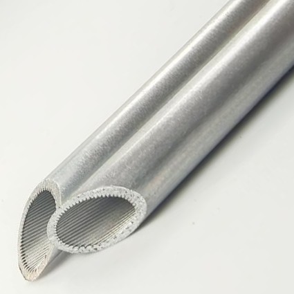 Quality 3003 Internal Thread Aluminum Tube, 7mm External Diameter, Heat Exchange for sale
