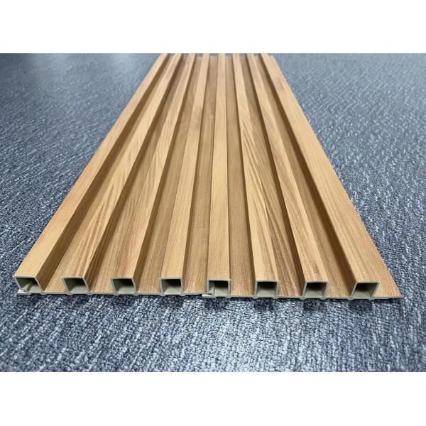 Quality Wooden Plastic WPC Fluted Panel Width 300mm UV Resistance Custom for sale