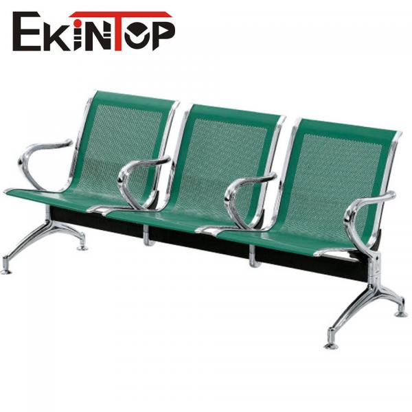 Quality Green Stainless Steel 3 Seater Chair For Clinic Airport School for sale
