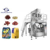 China Cat Food PLC Mini Doypack Premade Bag Packaging Machine 210mm Stand Up Pouch factory