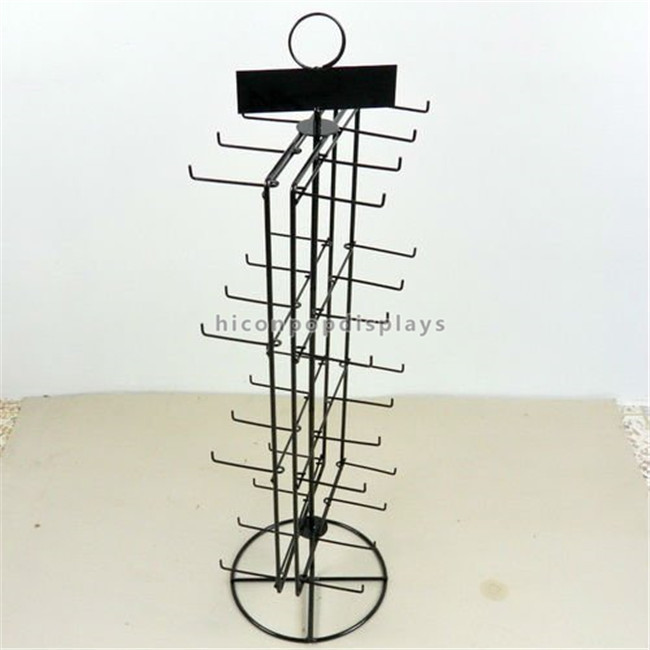 China Double Sided Countertop Spinner Display Rack for Hanging Items Merchandising for sale