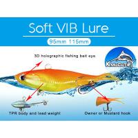 China Kmucutie CS002 Soft VIBE Lure Made of TPR Fishing Bait/manufacture made lures mask lure for sale
