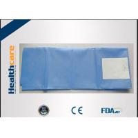 China Blue SMS Sterile Surgical Drapes Latex Free With Collection Pouch And Hole factory
