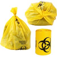 Quality HDPE Material Plastic Printed Yellow Biohazard Healthcare Liners for sale