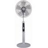 China White Figure 8 Oscillation Fan , 16 Inch Led Display Remote Control Electric Stand Fan factory