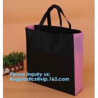 China cambrel bags non woven bag, logo printed reusable cheap shopping u cut non woven bag, promotional Design fashion style c factory