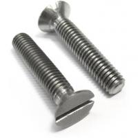 china Slotted Countersunk Head Screws Titanium M2 - M10 Stainless Steel DIN963