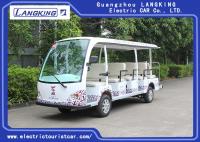 China White Tourist Electric Sightseeing Car With 14 Seats Battery Operated 72V 5.5KW factory