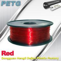 Quality Hight Transparent Red PETG 3D Printer Filament Acid And Alkali Resistance 1.0kg for sale