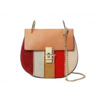 China Desginer Handbags Copy Leather Bags for Women Patchwork  Bags with Lock factory