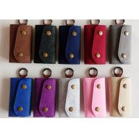 China Accept OEM 43 Colors Felt Key Wallet Business Gifts Key Holder With 6 Hooks factory