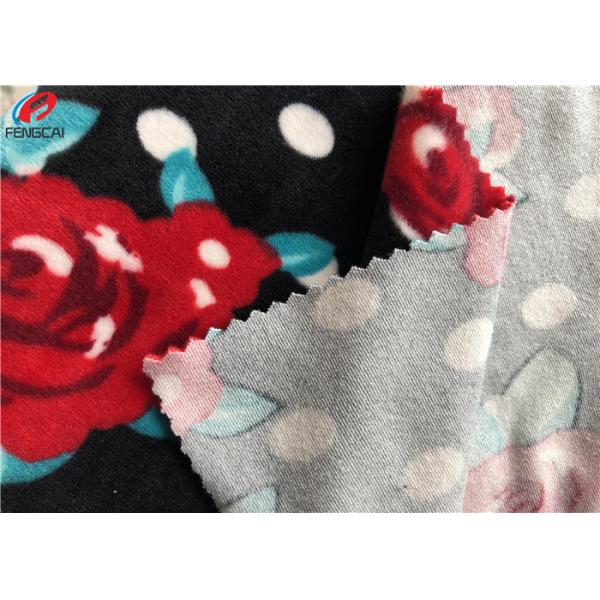 Quality Super Soft Polyester Microfiber Spandex Velvet Fabric / Minky Plush Fabric for sale