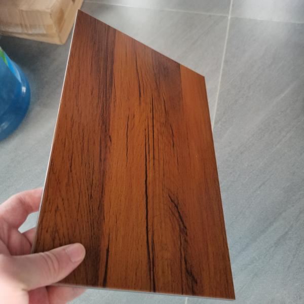 Quality 1240mm Width Wooden Aluminum Composite Panel For Cladding Outdoor Decoration for sale