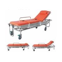 China aluminum alloy material ambulance stretcher trolley patient transfer bed folding first aid emergency stretcher factory