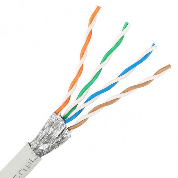 Quality 26AWG FTP LSZH Cat5e Lan Cable BC Conductor 1000 Feet Multicolor for sale