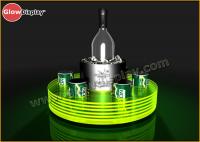 China Round LED Acrylic Bucket &amp; Bottles Service Tray for Bar and Hotel factory