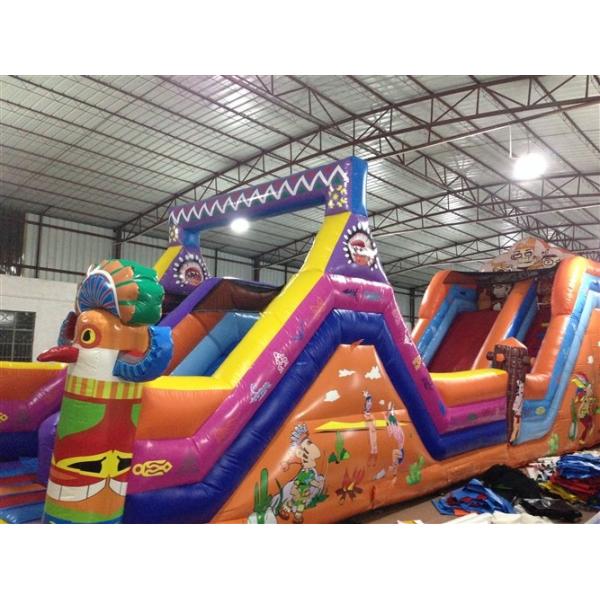 Quality Classic Indian Inflatable Obstacle Courses , Outdoor Inflatable Sport Games for sale