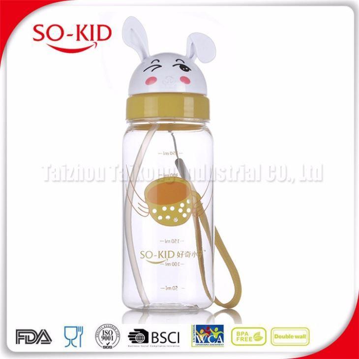china Best Price New Design Plastic Sports Water Bottles with Rabbit Cartoon