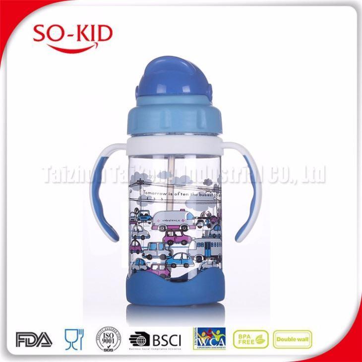 china Best Quality Customized Straw Water Bottle with Hand Straps